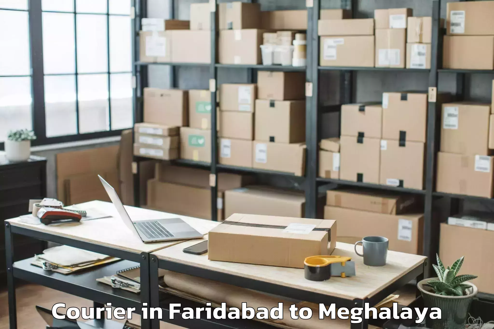 Quality Faridabad to Mawshynrut Courier